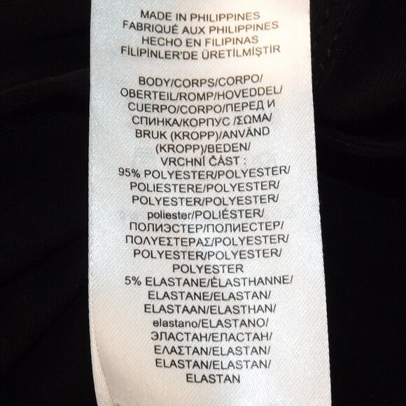 LAUREN RALPH LAUREN Dress, 8/M, Black/Red floral, Layered Flutter sleeve, V-neck - Picture 10 of 11